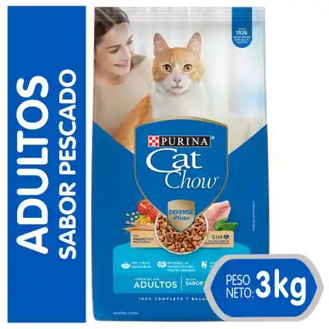 Cat Chow Alimento Para Gato Adulto Sabor Pescado