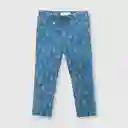 Jegging Elasticada de Bebé Niña Light Denim Talla 6/9M Colloky