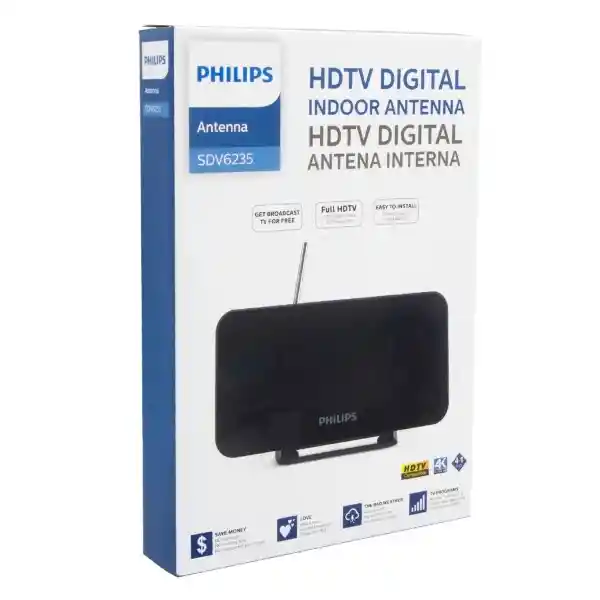 Philips Antena Hdtv Interior al Para tv 6Dbi Sdv53