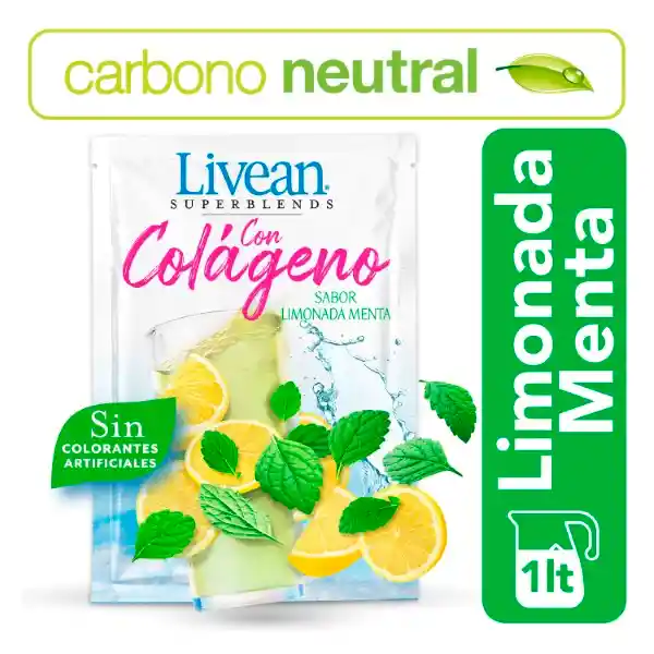 Livean Jugo Colágeno Limón Menta