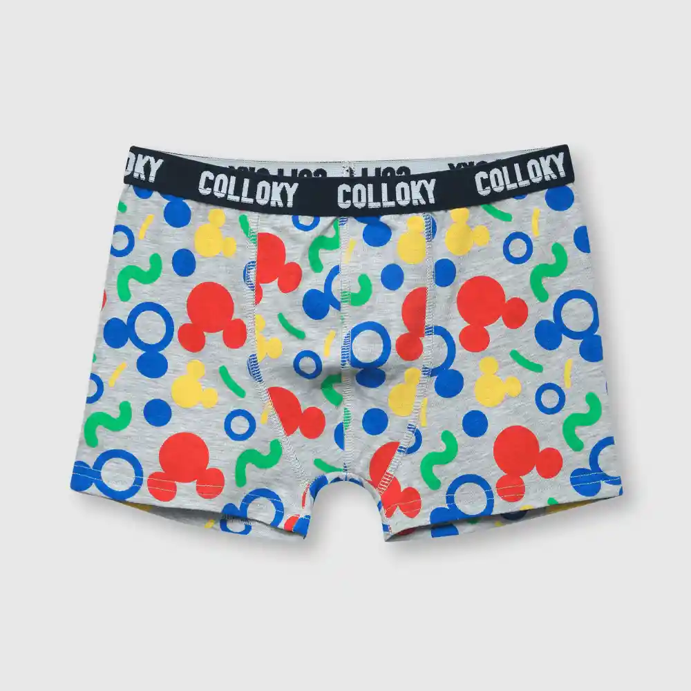Pack Bóxer Mickey De Niño Multicolor Talla 10a