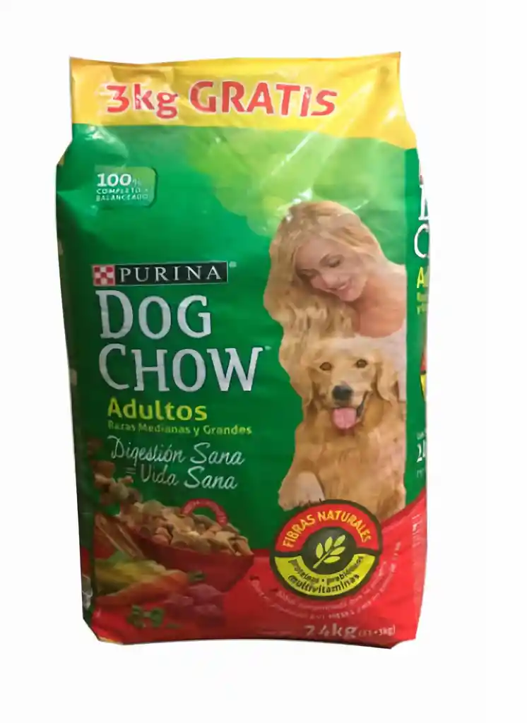 Dog Chow Adulto Razas Medianas y Grandes 15k+1