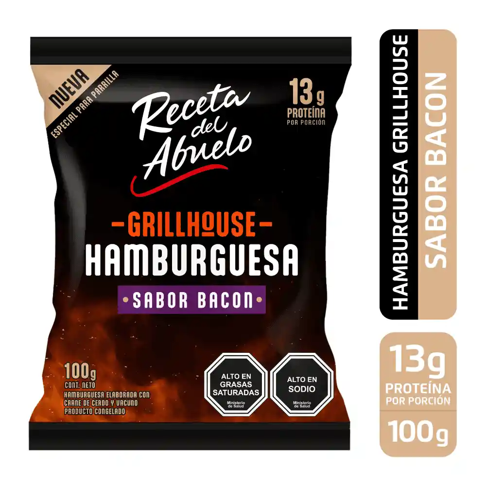 Receta Del Abuelo Hamburguesa Grill House Bacon