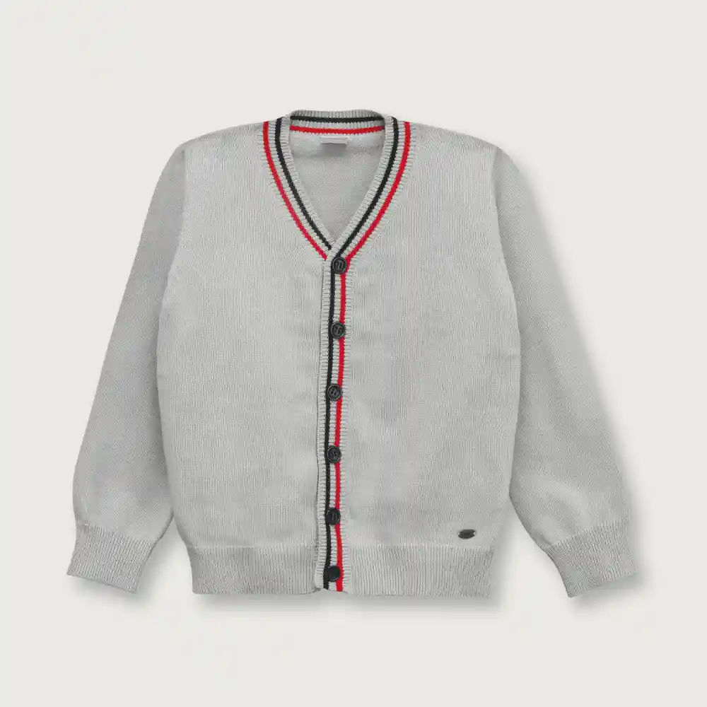 Chaleco Niño Gris Talla 18M Opaline