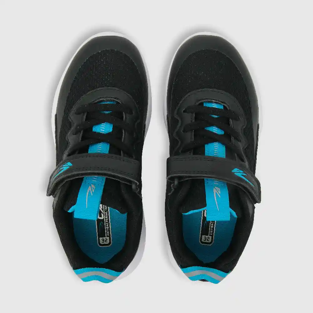 Zapatillas Deportiva Caña Baja De Niño Celeste Talla 30