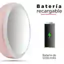 Lámpara de Mesa Giratoria Led Con Espejo Mod S5501 Rosa Miniso