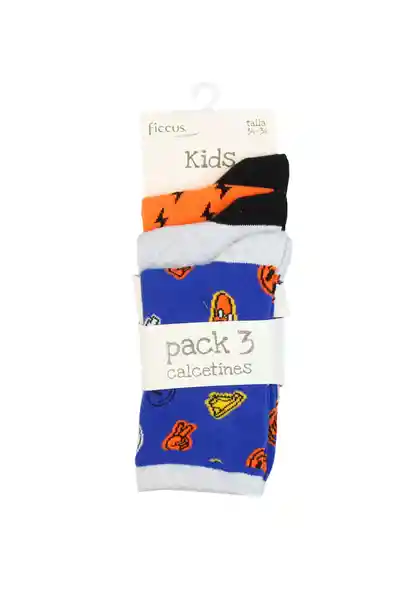 Pack de Calcetines Kids Niño Colores Talla 34/36 - 627