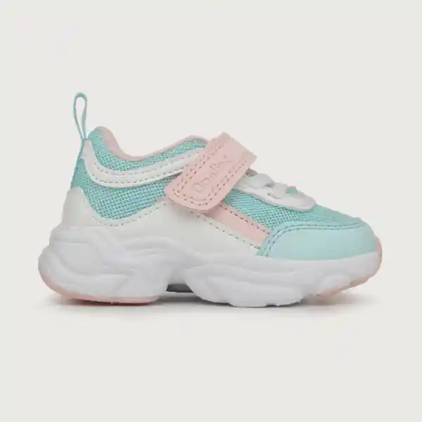 Zapatillas Chunky Velcro Elástico Niña Menta Talla 26 Opaline