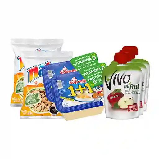 Combo Natur Cereal Natural de Maiz Soprole Yoghurt Batido Con Zu