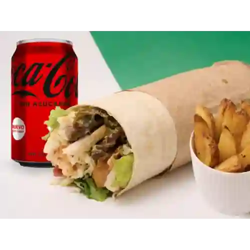 Arma Tu Wrap + Papas + Bebida