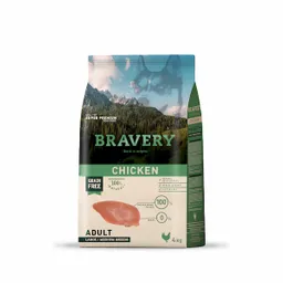 Bravery Alimento para Perro Chicken Adulto Super Premium