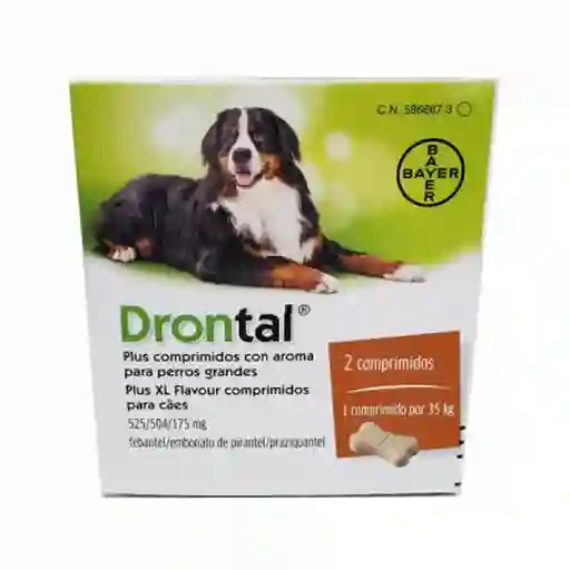 Drontal Plus 35 Kg Sabor X 1