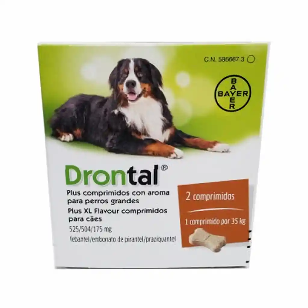 Drontal Plus 35 Kg Sabor X 1