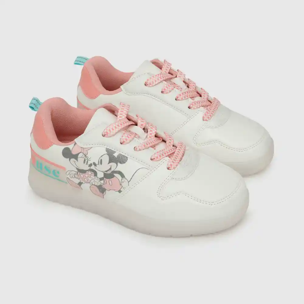 Zapatillas Para Niña Disney Blanco Talla 29