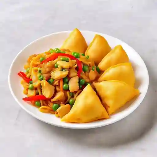 2 Chapsui De Pollo + 6(U) De Wantan