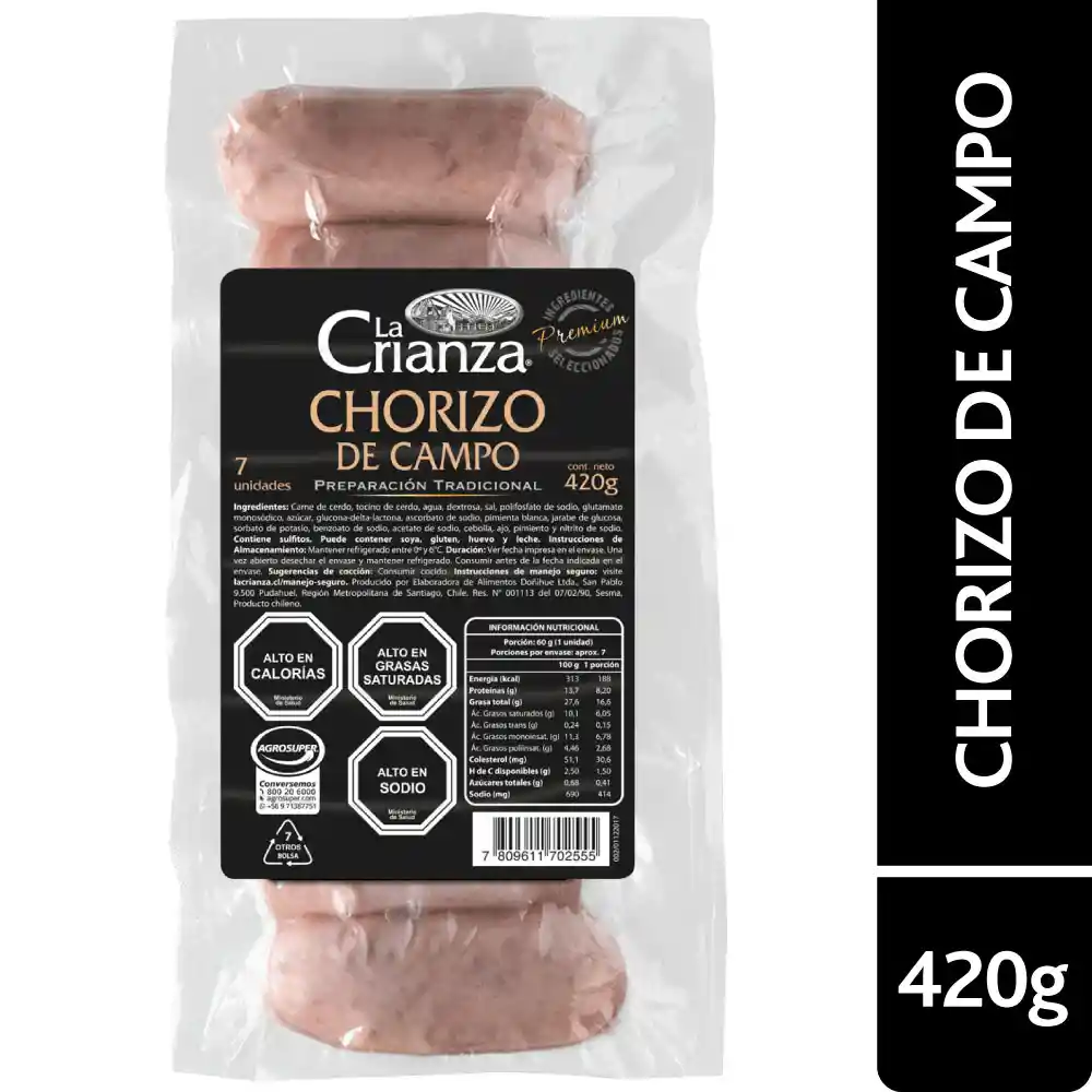 La Crianza Chorizo de Campo