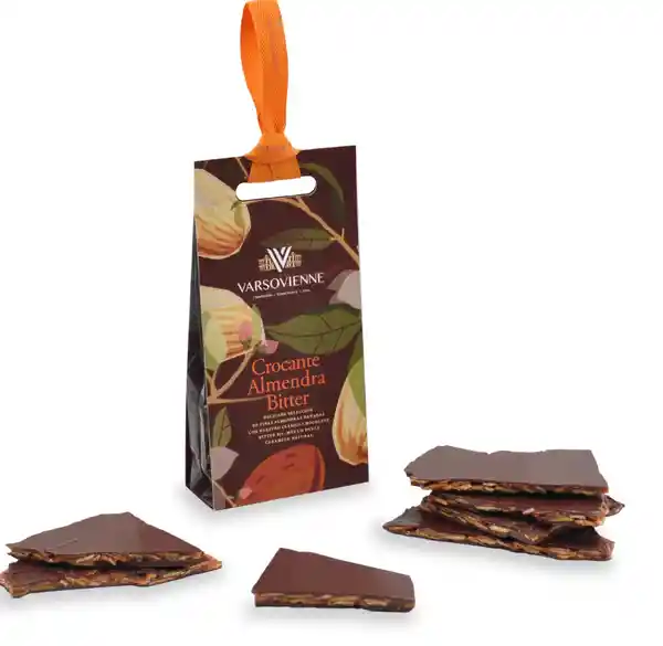 Estuche de Crocante Almendras Bitter Varsovienne