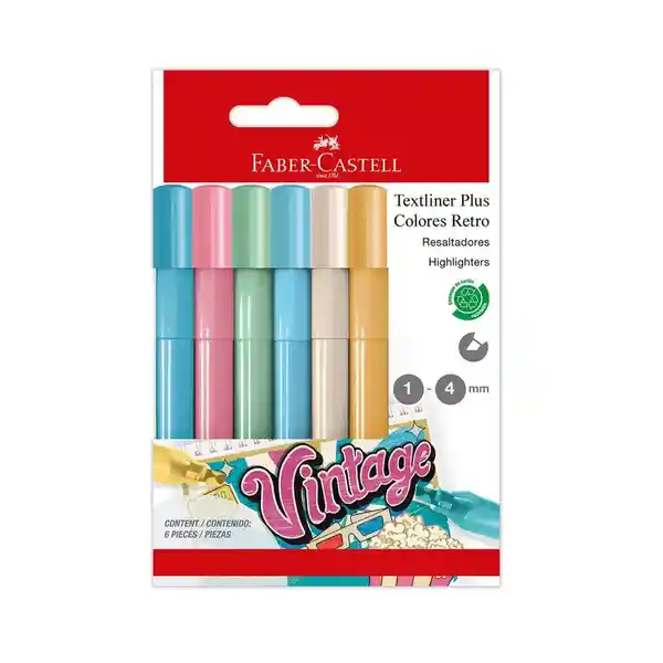 Faber-Castell Resaltador Plus Colores Retro