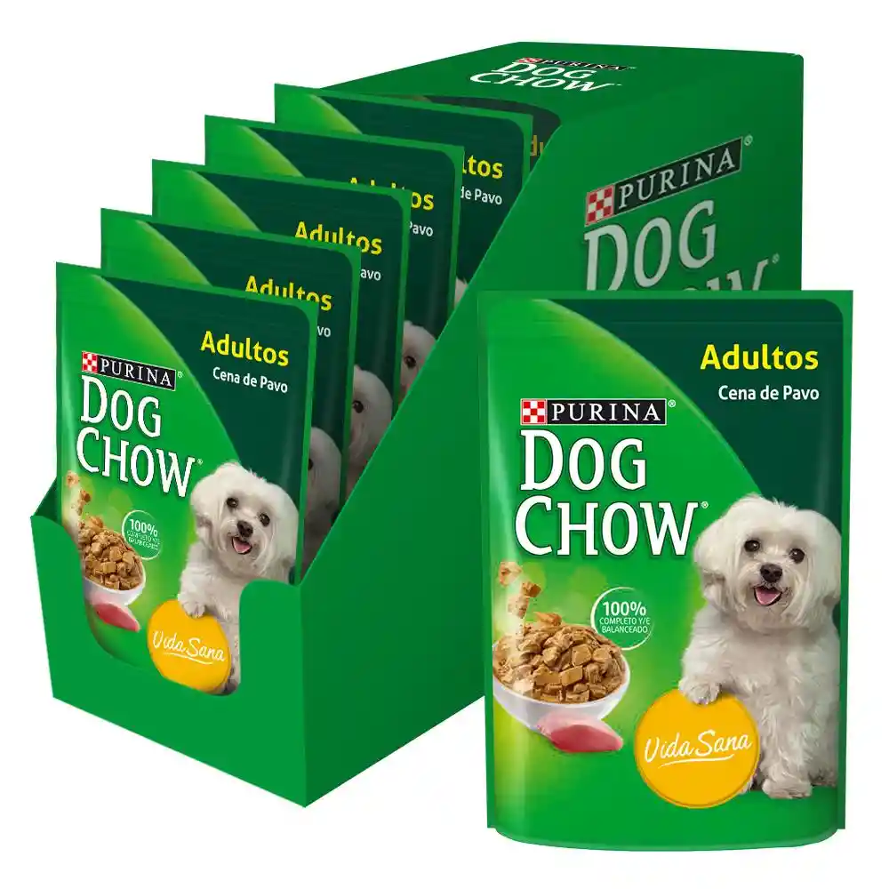 Dog Chow Alimento Húmedo para Perros Adultos con Pavo