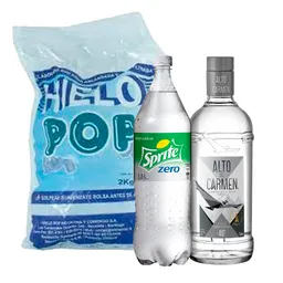 Combo Alto Del Carmen Transparente & Sprite Zero