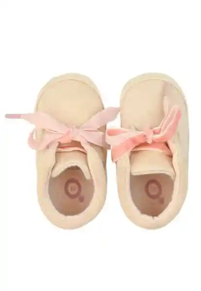 Botines Cordón Soft Bebé Niña Beige 15 805 Ficcus