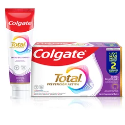 Pasta Dental Colgate Total Encías Saludables 100 mL x 2 Und