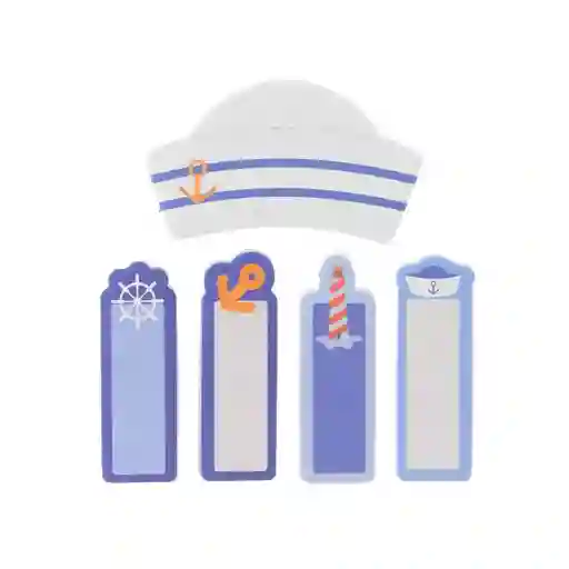 Set Nota Adhesiva Navy Miniso