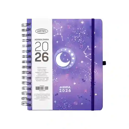 Artel Importado Agenda 2026 Espiral Dxp Astral