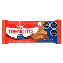 Trencito Chocolate Con Leche Relleno de Manjar