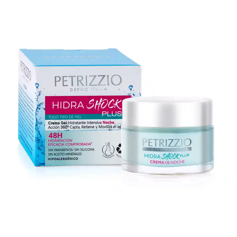 Petrizzio Crema de Noche Hidra Shock Plus Todo Tipo de Piel