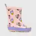 Botas de Agua Minnie Para Niña Rosada Talla 25 Colloky