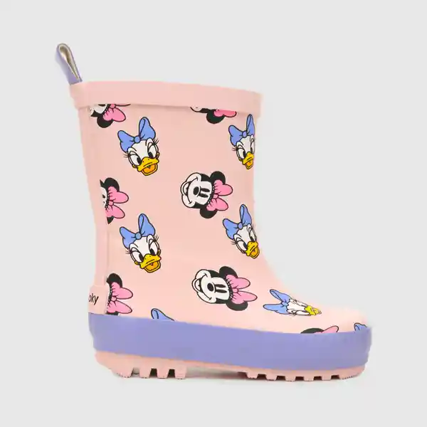 Botas de Agua Minnie Para Niña Rosada Talla 25 Colloky