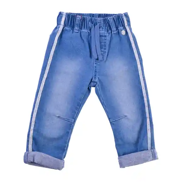 Jean Mezclilla Bebé Niña Denim Talla 6 M Pillin