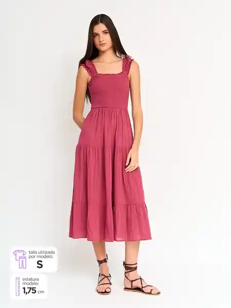 Index Vestido Largo Eshak Corto P6 S25 Guind M