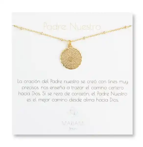 Collar Padre Nuestro Gold