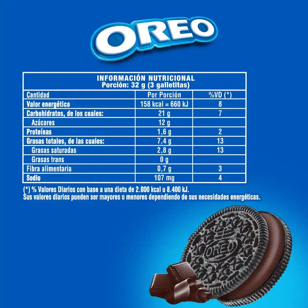 Oreo Galletas Sabor a Chocolate y Crema de Chocolate