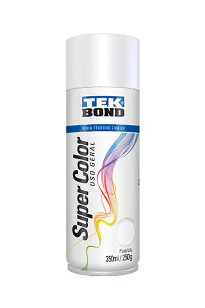 Tekbond Pintura Acrilica Aerosol Uso General Blanco Mate 350 mL