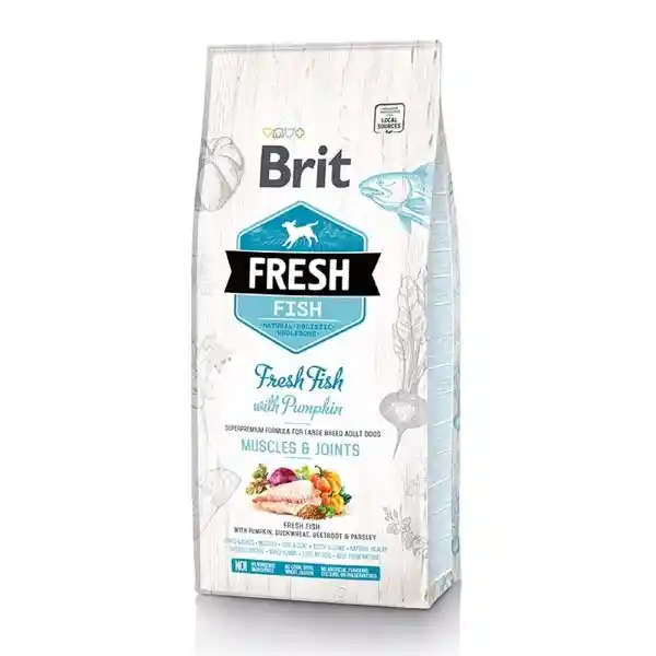 Brit Fresh Alimento Perro Adulto Fish Whit Pumpkin Large