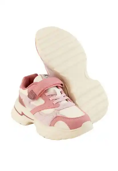 Zapatillas Sport Velcro W24 Niña Rosa Viejo 29 911 Ficcus