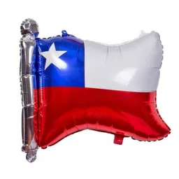 Globo Metálico Bandera Chile