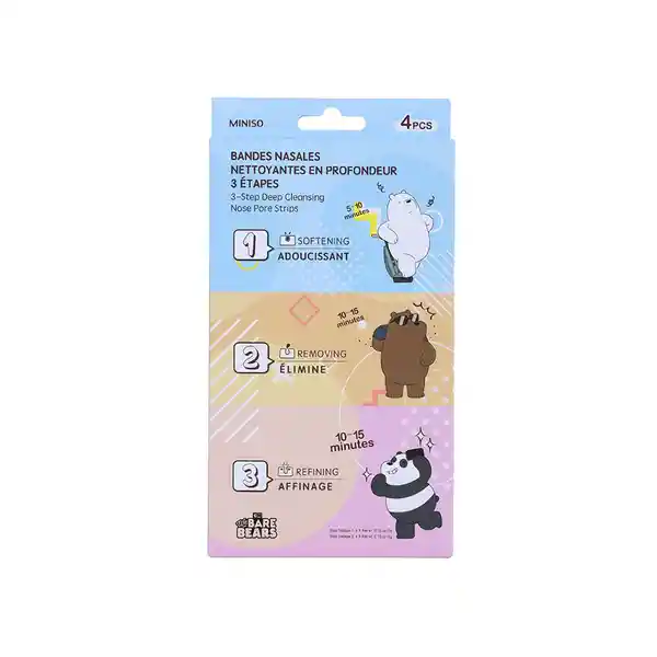 Banda de Puntos Negros Para Nariz V2.0 We Bare Bears Miniso