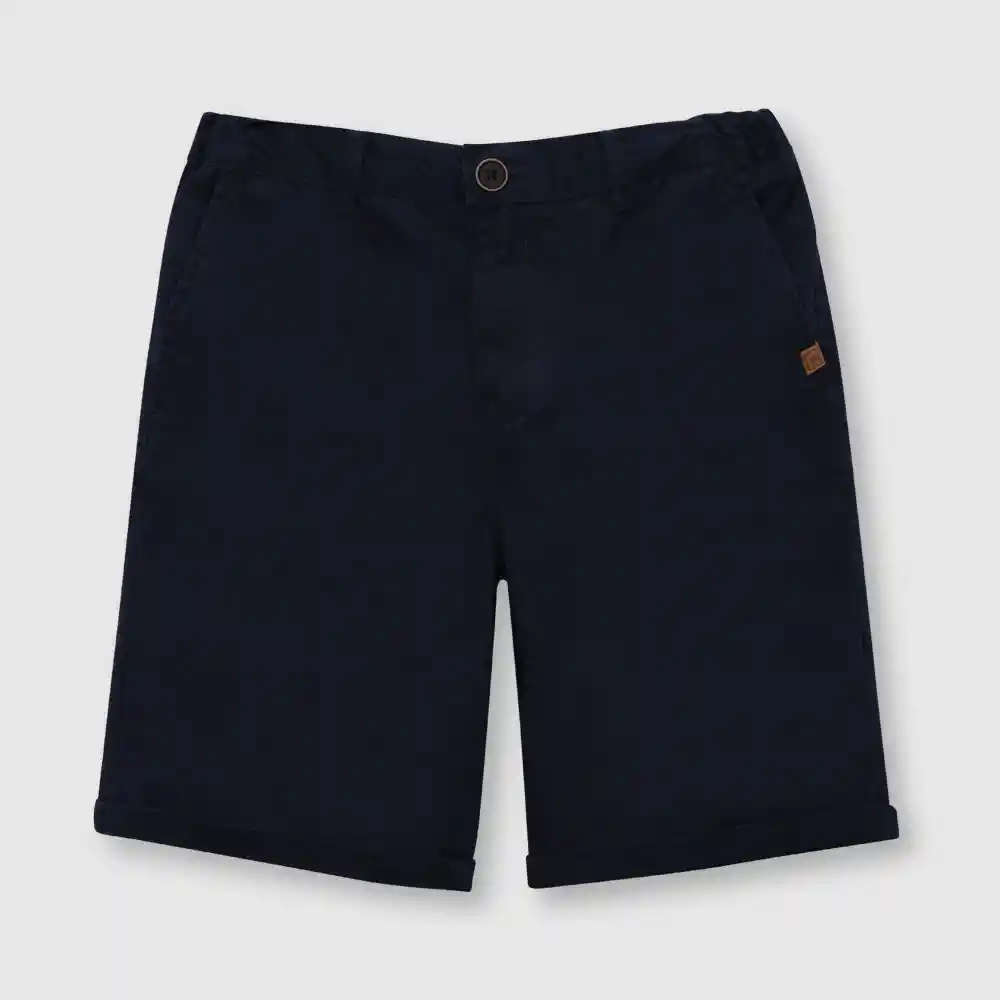 Bermuda Clasico De Niño Azul Talla 4a