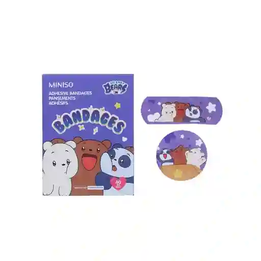 Paquete Bandita Adhesiva Morado Miniso