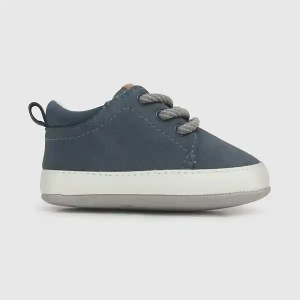 Zapatos Para Niño Clásico Cordones Azul Talla 17 Colloky