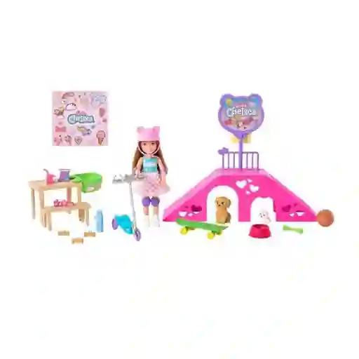 Barbie Set de Juego Skipper Pista de Patinaje