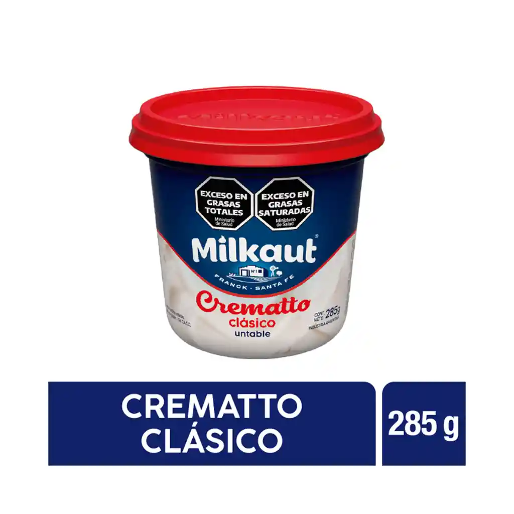 Queso Untable Milkaut Crematto en Pote