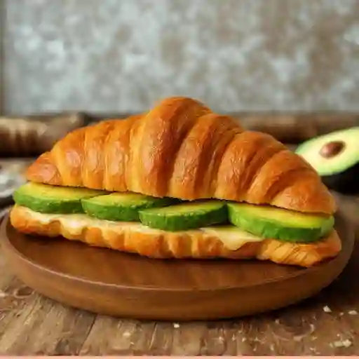 Croissant queso palta
