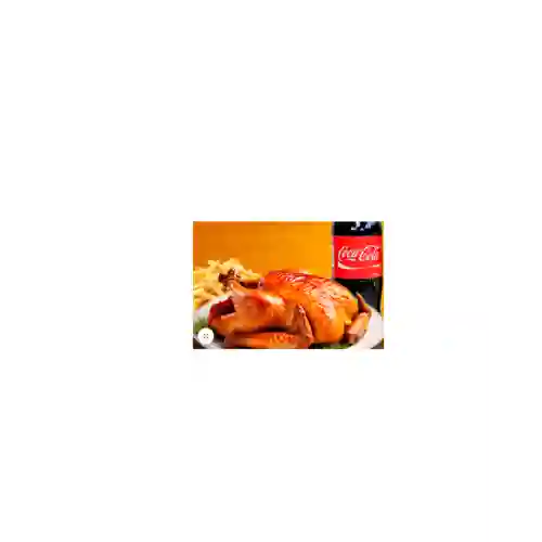 1 Pollo Entero + Papas Fritas Familares +1 Bebida 1.5 l