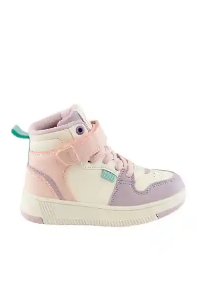 Zapatillas Caña Velcro a Caminar Niña Lila 22 849 Ficcus