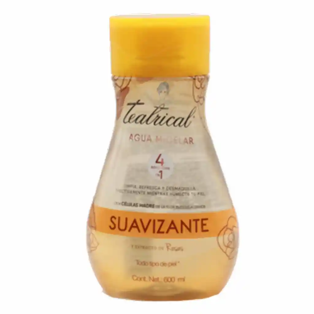 Teatrical Agua Micelar Rosas-Suavizante 4 en 1